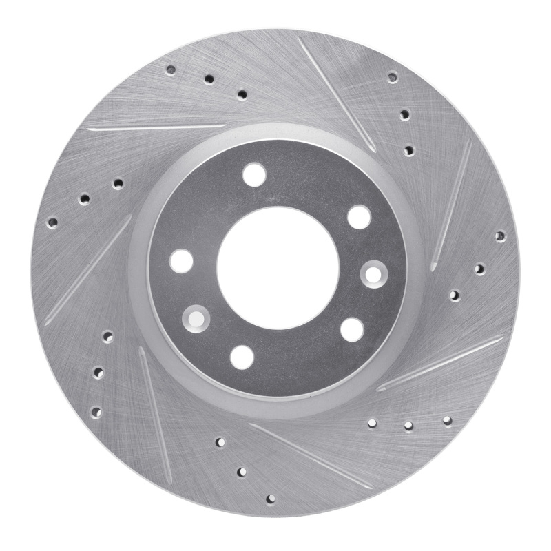 Ford Fusion Brake Rotor (1) - Front Right - R1 Concepts - Drilled & Slotted - Silver - `06-`13 Ford Fusion Brake Rotor (1) - Front Right - R1 Concepts - Drilled & Slotted - Silver - `06-`13